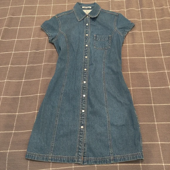 VINTAGE Tommy Hilfiger Denim Dress - Picture 5 of 12